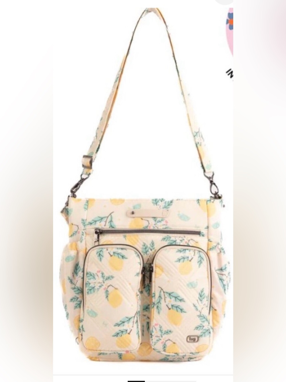 NEW Lug Toodles Tote Bag Lemon Floral Print